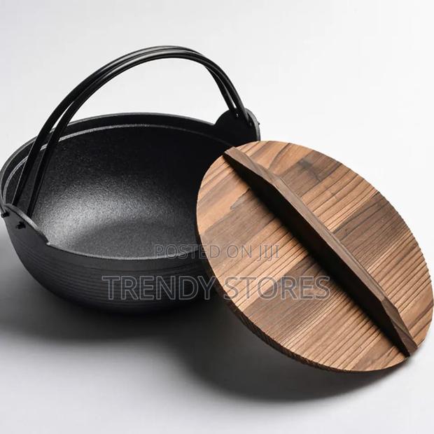 Double Handle Wok With Lid - main view