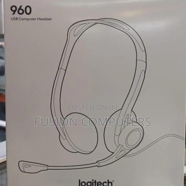 Logitech H960 Office Usb Headset With Noise-Canceling Mic
