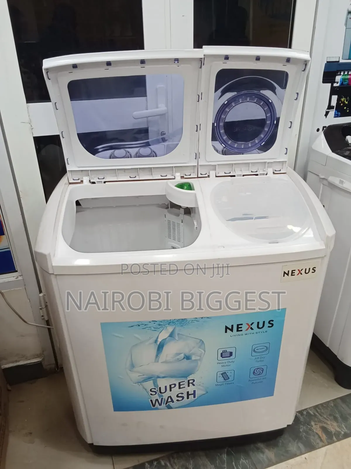 Nexus 10 KGS Twin Tub Washing Machine- Wash and Spin