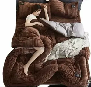 6 by 6 Brown Velvet Duvets