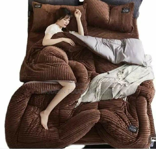 6 by 6 Brown Velvet Duvets