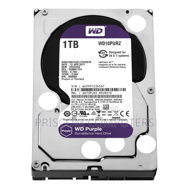 1TB WD Purple Surveillance Internal Hard Drive HDD - main view