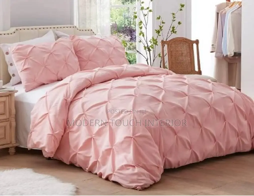 6 by 6 Pin Tuck Duvet Cover