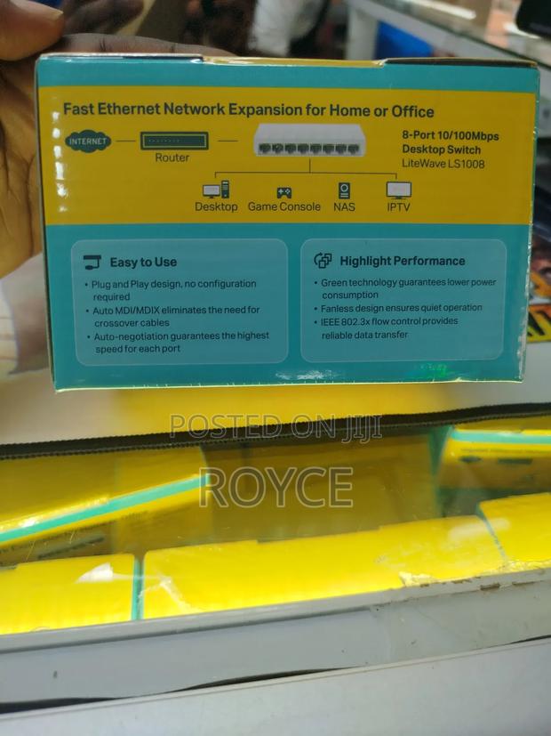 8 Port 10 / 100 MBPS TP Link - thumbnail 3