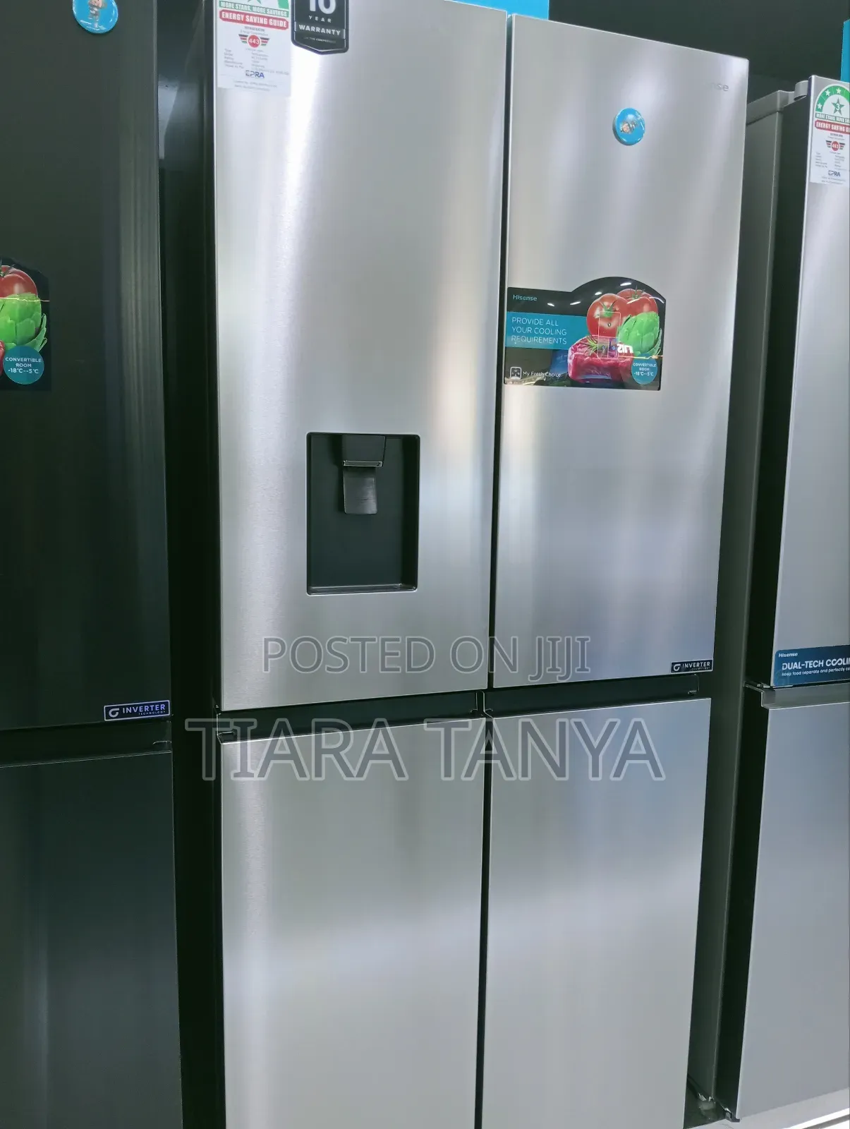 Hisense REF454DR 454L 4 Door Fridge With Water Dispenser