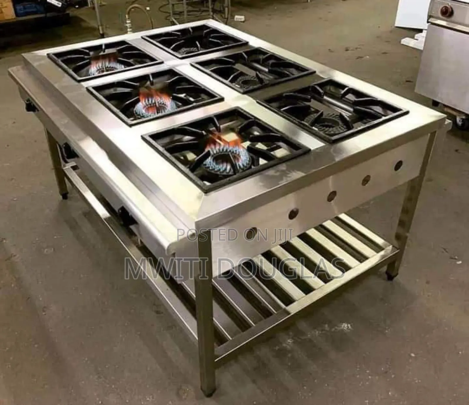 Super Most Stainless Steel Six Burner Gas Cooker