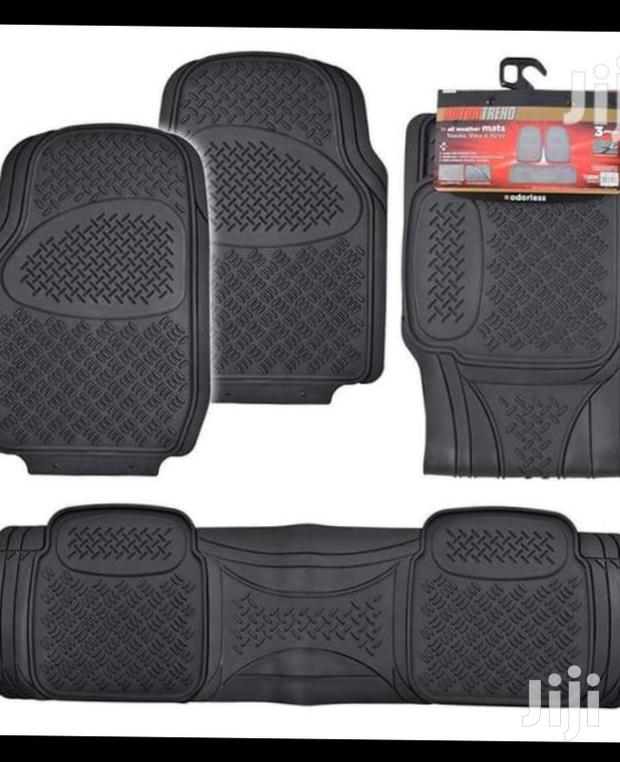 New Cojoined Black 7 Seater Car Floor Mats, Free Delivery Within Nrb
