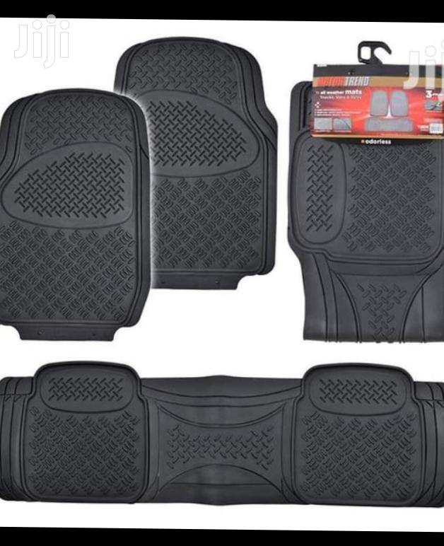 New Cojoined Black 7 Seater Car Floor Mats, Free Delivery Within Nrb