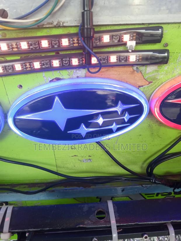 Subaru Logo With Led Light Blue And Red - main view