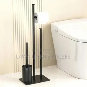 Black Standing Metallic Tissue Holder