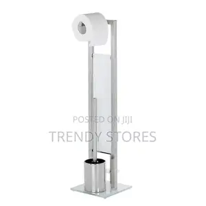 Silver Standing Tissue Holder
