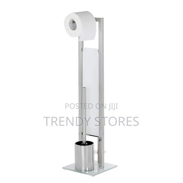 Silver Standing Tissue Holder