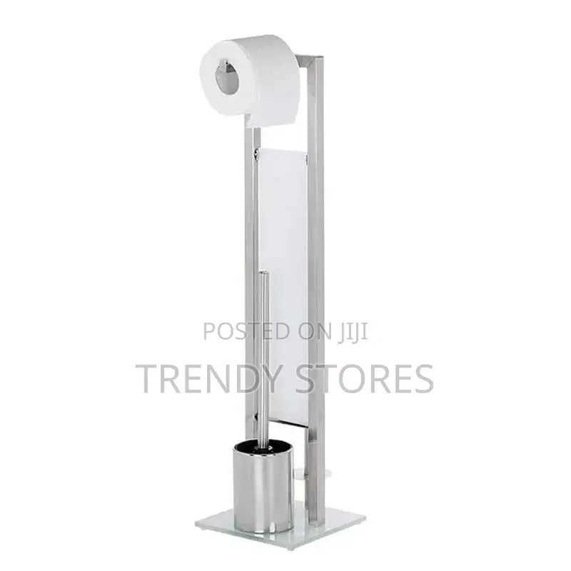 Silver Standing Tissue Holder