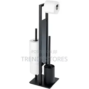 Black Standing Metallic Tissue Holder