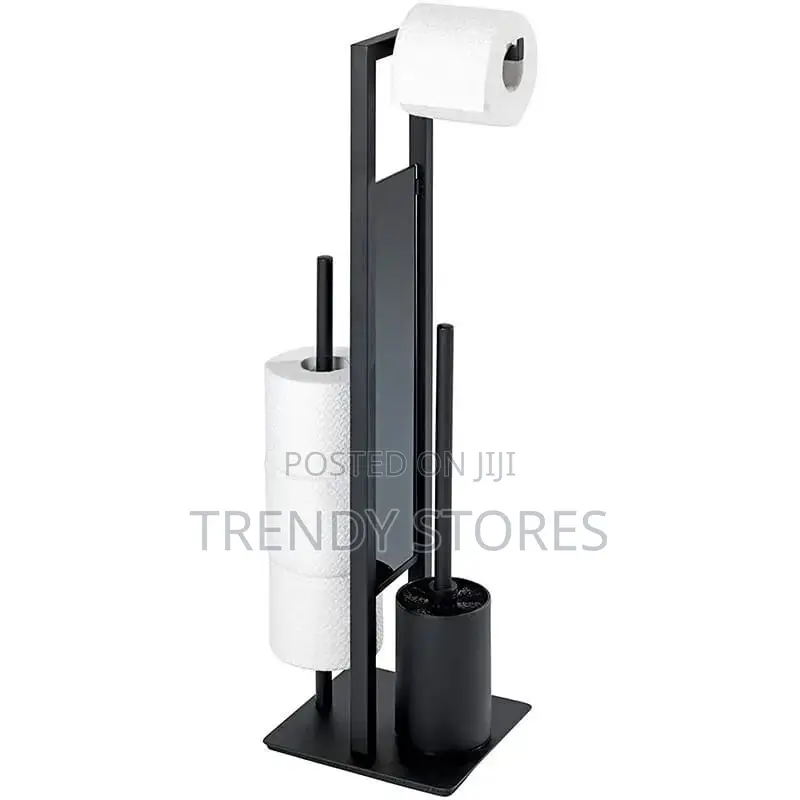 Black Standing Metallic Tissue Holder
