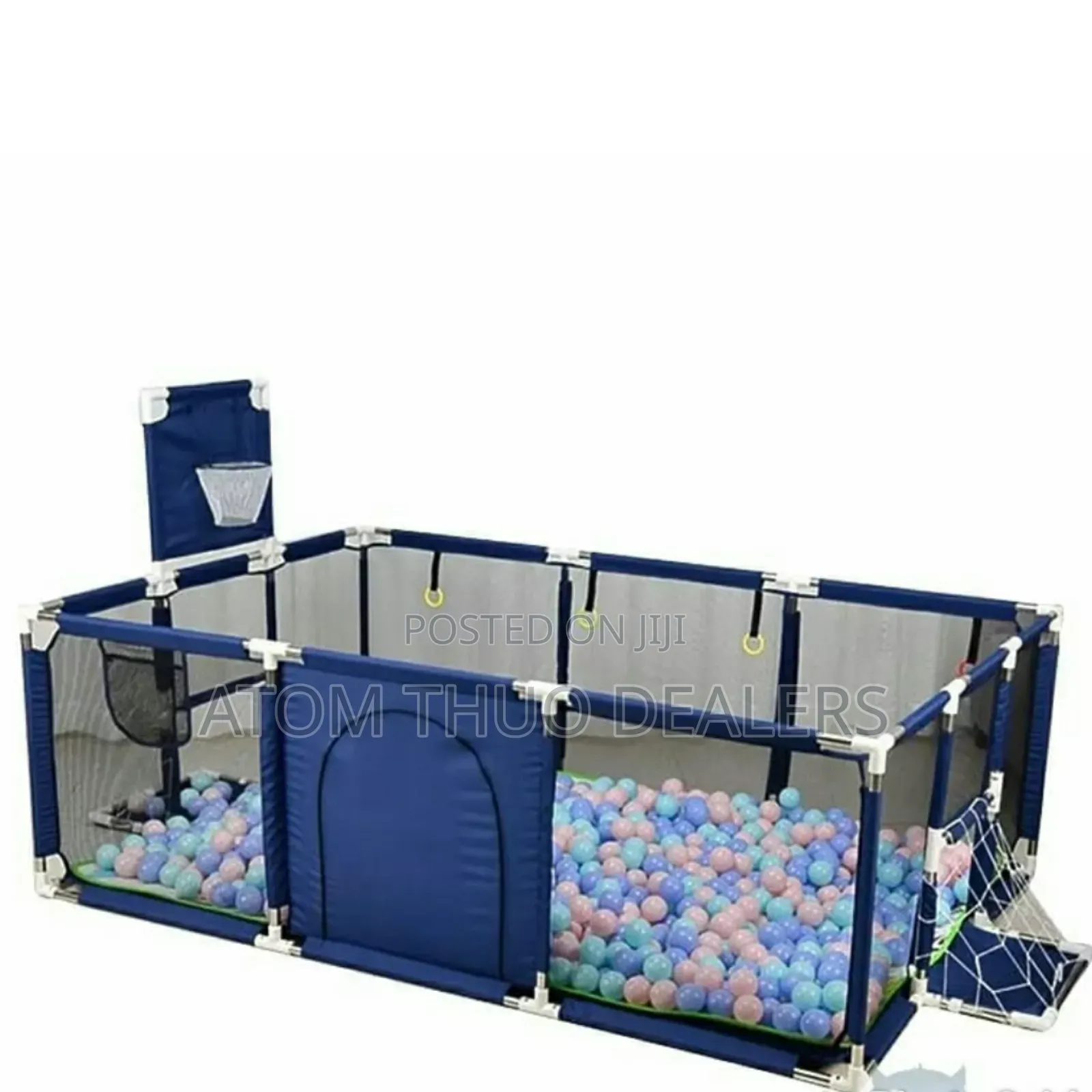 Kids Blue Playpen With 50 Balls