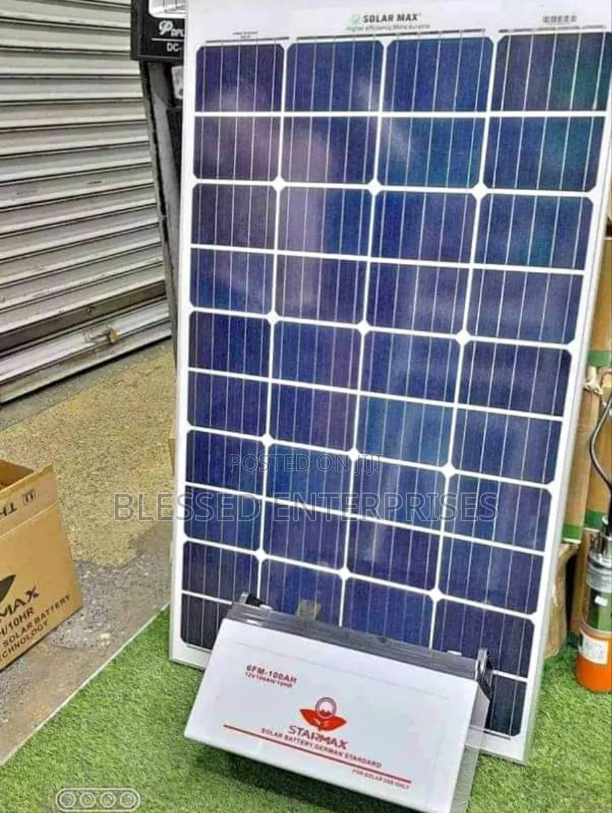150ah Solar Panel Solarmax Made Garmany+ 100ah Solar Battery