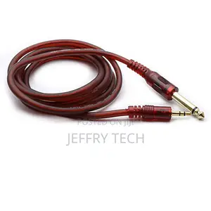1.8metre 3.5mm 1/8" Male to 6.35mm 1/4" Male TRS Stereo
