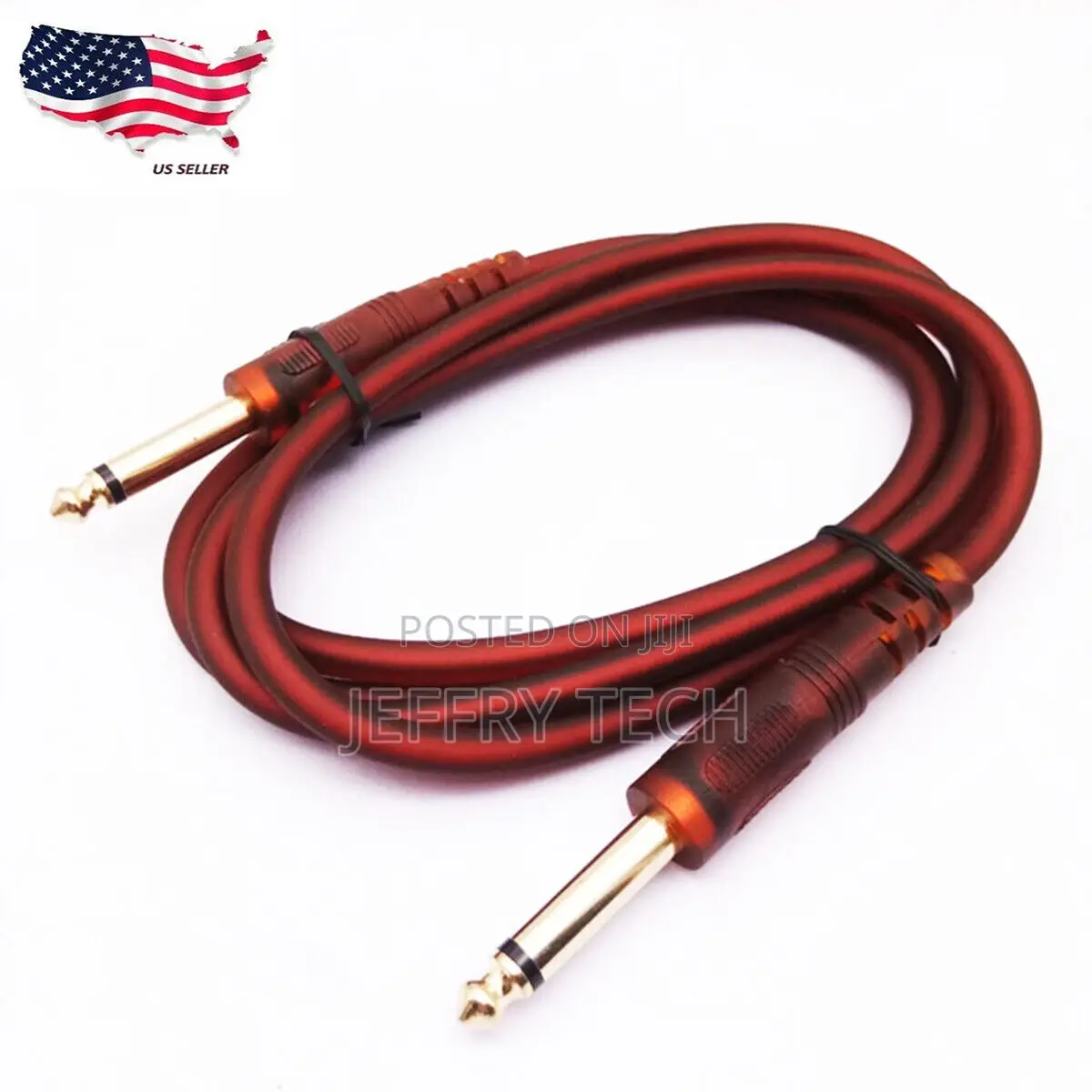 5FT 6.35mm 1/4" Male to Male TRS Stereo Audio AUX Cable Elec
