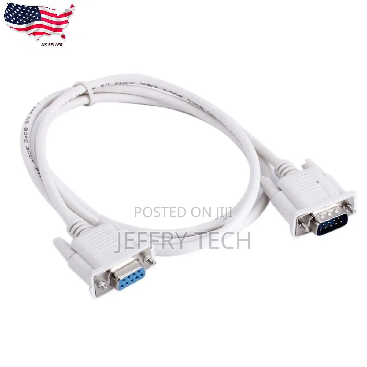 5FT 1.5M 9 Pin Extension Cable Serial Direct Male to Female