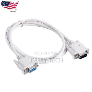 5FT 1.5M 9 Pin Extension Cable Serial Direct Male to Female