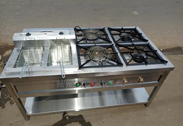 Great Modern Four Burner Combined Unit