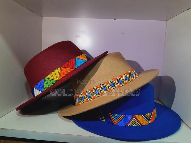 Beaded Fedora Hat - main view
