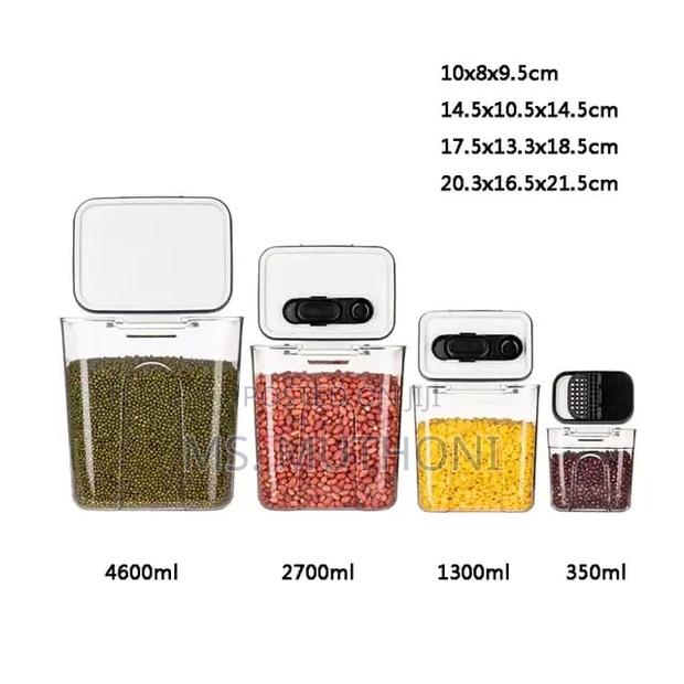 4pcs Airtight Storage Containers With Spoons - thumbnail 7