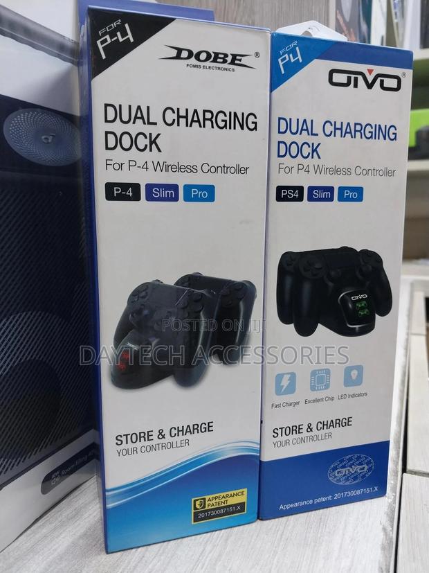 Dobe Ps4 Dual Charging Dock Compact Station Black for Ps4 - thumbnail 2