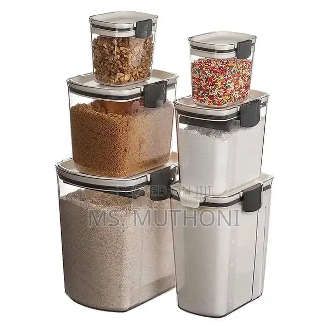 4pcs Airtight Storage Containers With Spoons