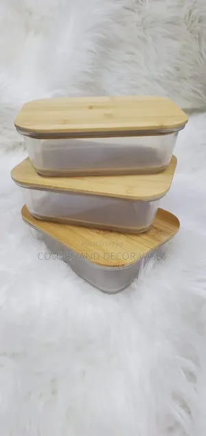 Bamboo Snack Box/Fridge Storage Containers at 1500