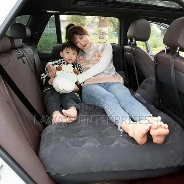 Grey Inflatable Travel Bed - main view