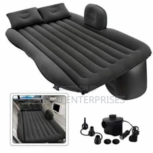 Black Inflatable Travel Bed - main view