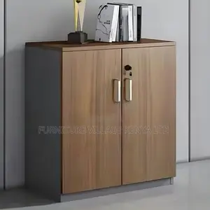 2-Door Wooden Executive Credenza Cabinet (02 Shelves)