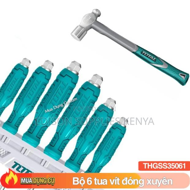 Total Screwdrivers Set Total Go-Through Screwdriver Set 6pcs - thumbnail 2