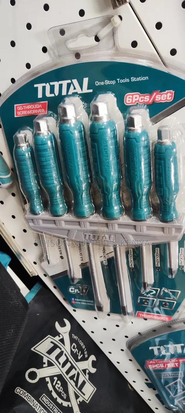 Total Screwdrivers Set Total Go-Through Screwdriver Set 6pcs - thumbnail 3