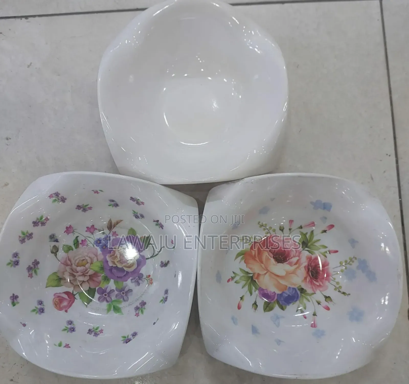 Flowered Melamine Bowl