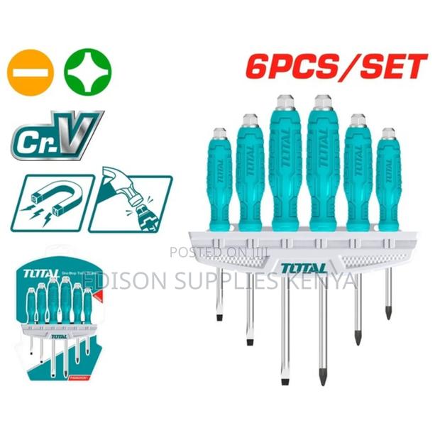 Total Screwdrivers Set Total Go-Through Screwdriver Set 6pcs - thumbnail 4