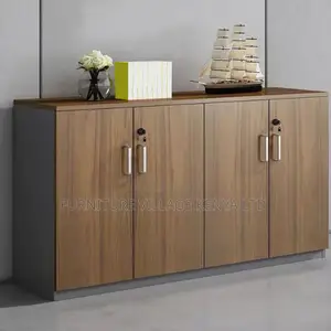 4-Door Wooden Credenza Cabinet (Boss Office Storage Cabinet)