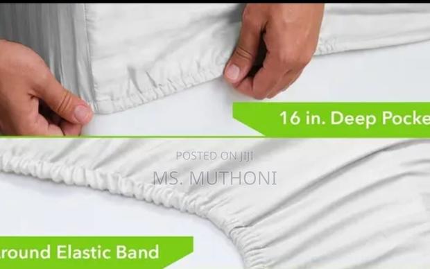 6*7 Cotton Bedsheets 1 Fitted *( All Round)* 2 Flat 2 - thumbnail 2