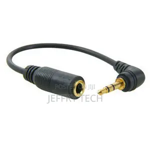 Audio Adapter 2.5mm Male to 3.5mm Female Angled Stereo Adapt
