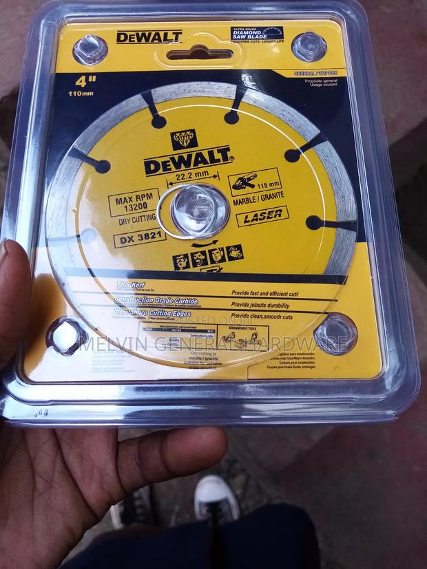 Dewalt Marble And Granite Cutting Disks 4" - main view