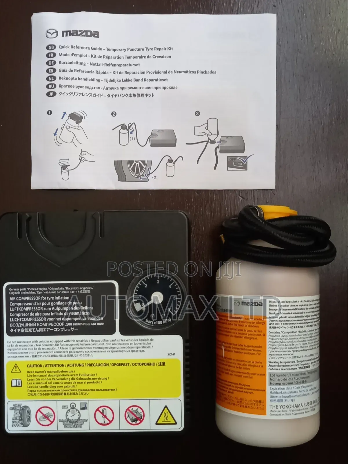 Genuine Mazda Tyre Inflator With Emergency Sealant Ex-Japan