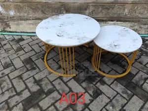 Marble Round Nexting Table.