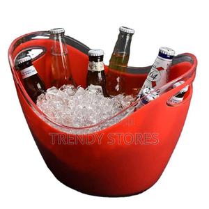 Red Acrylic Ice Bucket - thumbnail 2