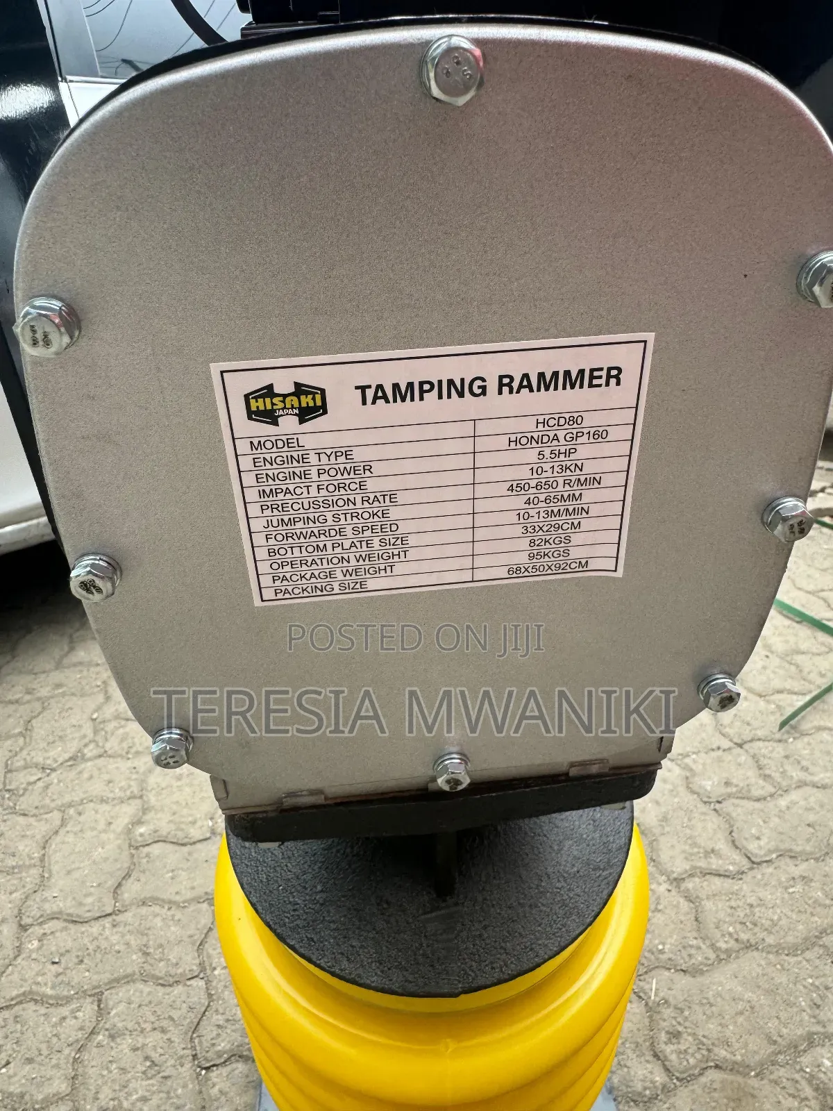 Hisaki Rammer Compactor (Tamping Rammer Compactor