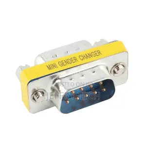 9 Pin RS-232 DB9 Male to Male Serial Cable Gender Changer Co