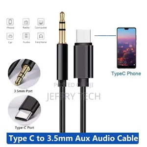 Type C to Aux Cable USB Type-C Male to 3.5mm Cord Car AUX Mu