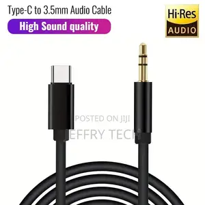 Type C to Aux Cable USB Type-C Male to 3.5mm Cord Car AUX Mu
