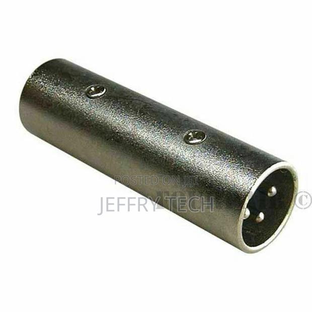 3-Pin XLR Male to Male Plug Coupler Gender Changer Audio Mic